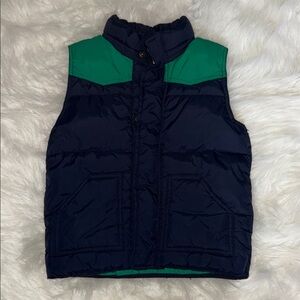 77 kids by American Eagle Outfitters Navy and Green Kids Vest
